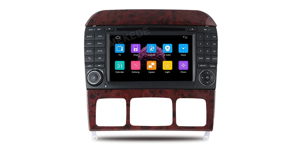 MEKEDE " автомобиля 2 DIN dvd-радио GPS Автомобильный мультимедийный плеер для Mercedes Benz S Class W215 W220 S320 S400 S420 S430 S280 S350
