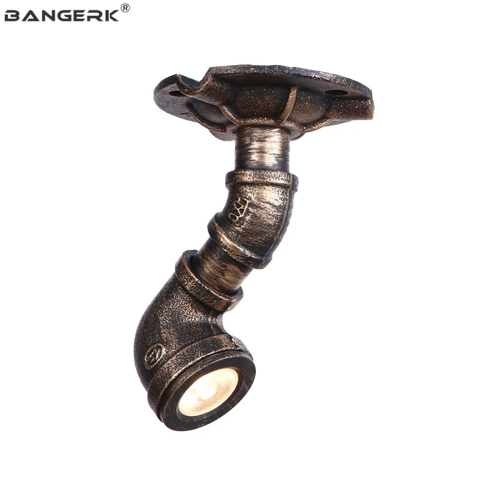 Потолочный светильник светодиодный в стиле ретро из ржавчины и