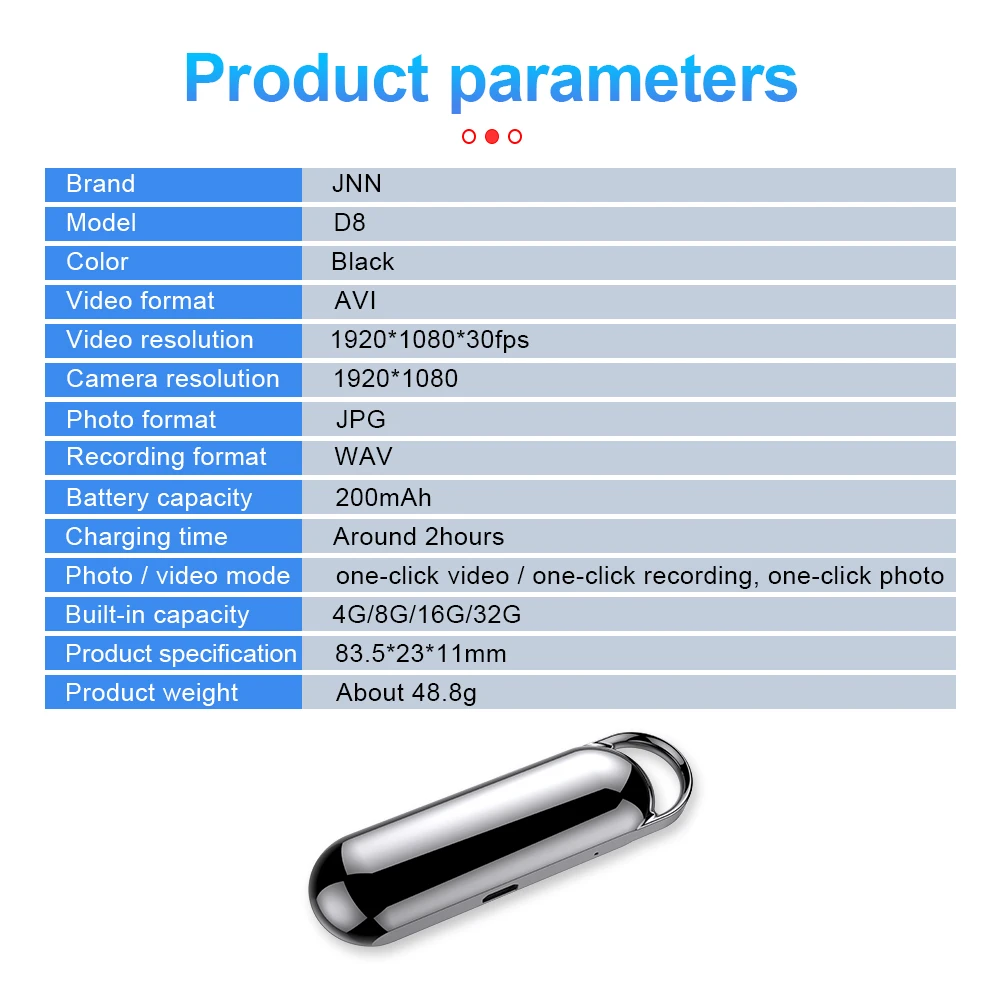 

2021 New Arrival Loop Recording While Charging 1080P Mini Camera Camcorder Portable Voice Photo Video Recorder DV