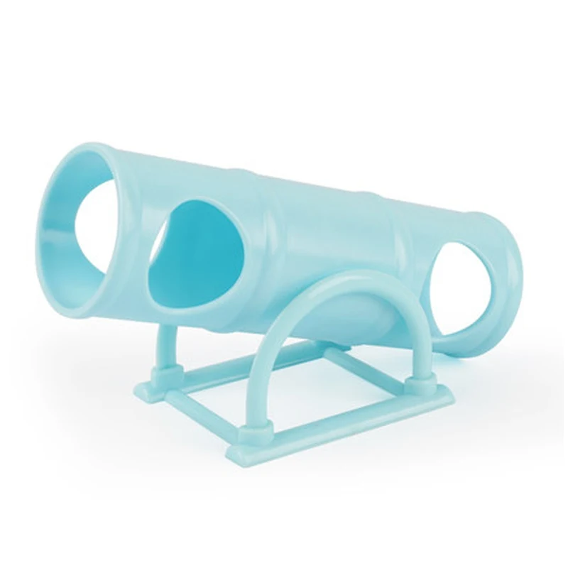 1 шт. Пластик маленький питомец игрушка качели ствола трубы интерактивную