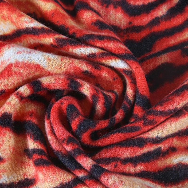 FS зима кашемир тигр животных печати шарф для женщин одеяло 2019 новый дизайнер