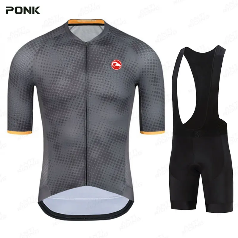 

Новинка 2021, велосипедные трикотажные костюмы, велосипедная одежда для горных велосипедов, комплект с нагрудниками и шортами, Мужская велос...