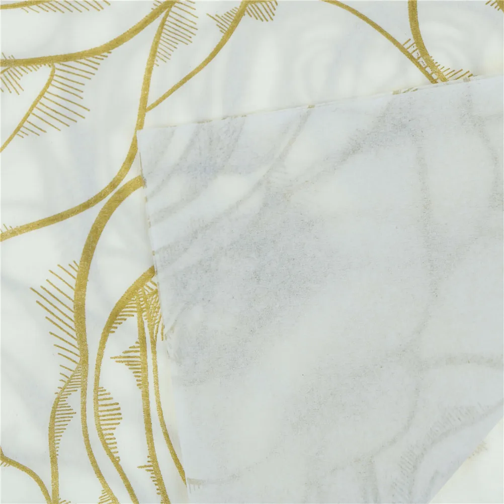 

20Pcs/Pack Disposable Golden Rose Floral Flower Theme Paper Napkins Festive Party Tissue Napkins Decoration Party Tableware