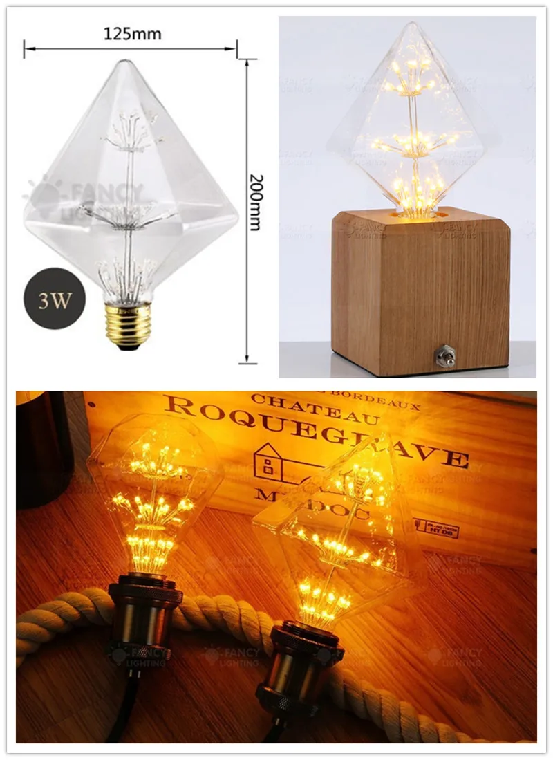 Светодиодная лампа E27 со звездным небом светодиодная лампочка 110 В 220 с