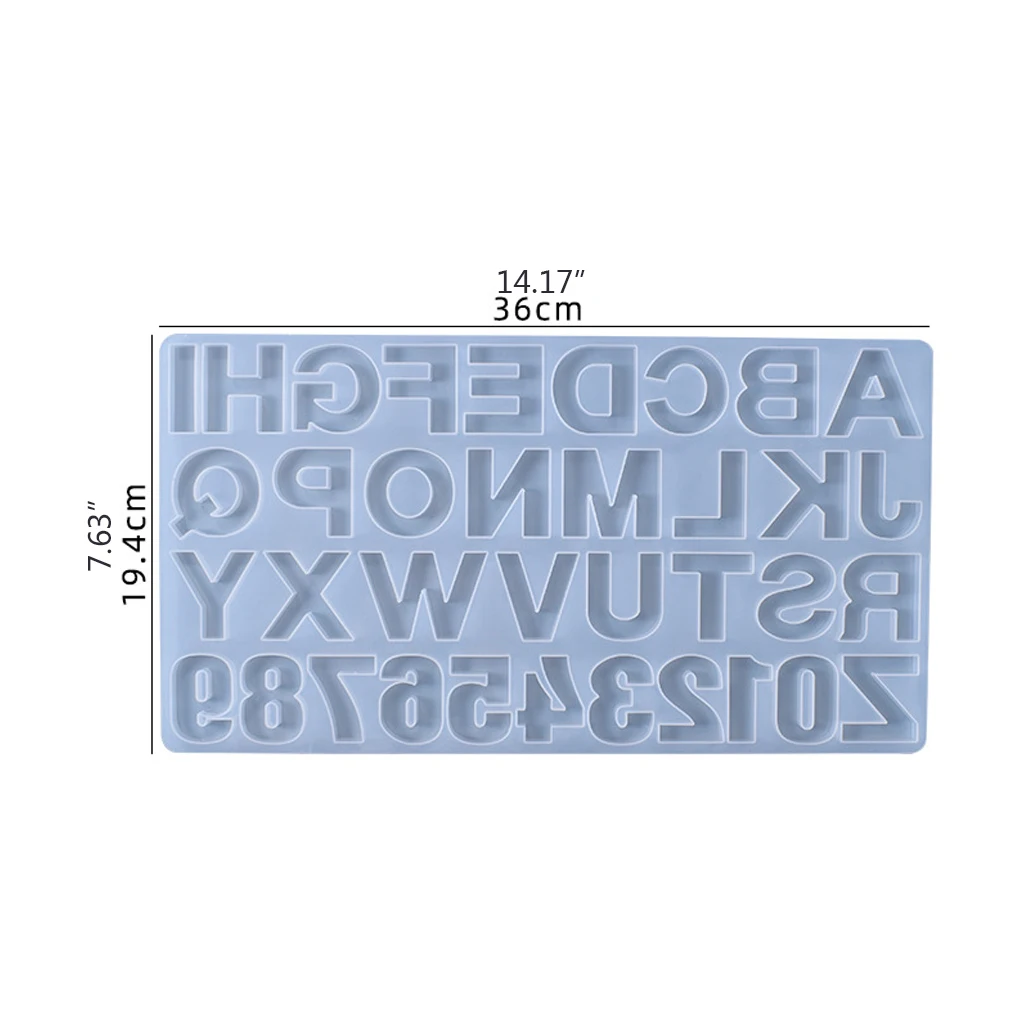 

1 Set Crystal Epoxy Resin Mold Alphabet Letter Number Pendant Casting Silicone Mould DIY Crafts Jewelry Making Tools