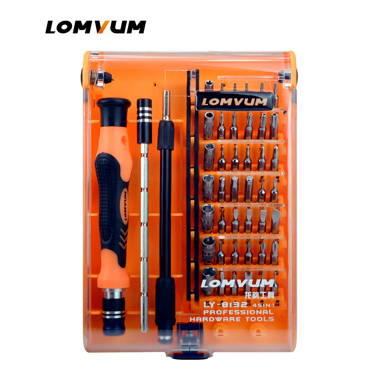 LOMVUM мини-отвертка набор магнитных прецизионных отверток Набор разборных хромированных отверток Vandium Набор бит