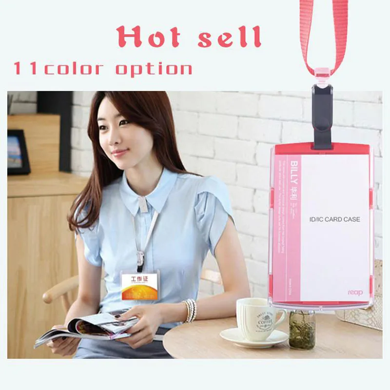 Акриловый чехол для удостоверения личности деловых людей разноцветный