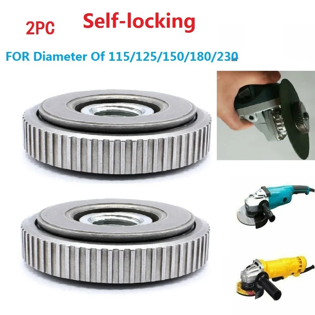 

2 Pack M14 Angle Grinder Thread Parts Replacement Quick-release High Grade Self-locking Pressing Plate For Angle Grinder
