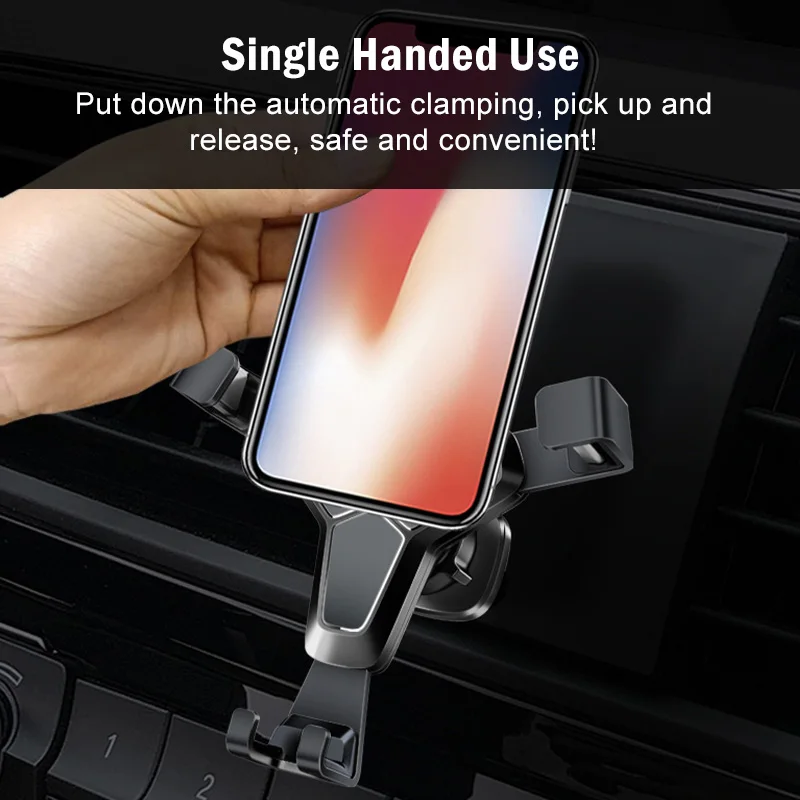 Гравитационный Автомобильный держатель для телефона подставка с креплением на