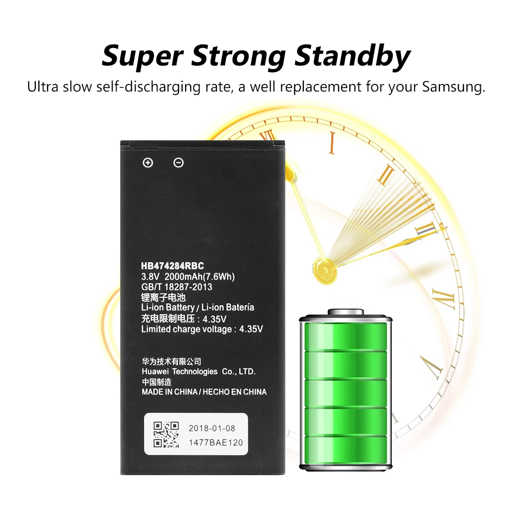 HB474284RBC батарея для Huawei Y550 Y560 Y625 Y635 Y5 G521 G620 Honor 3C Lite L01 L02 L03 Y5|Аккумуляторы мобильных