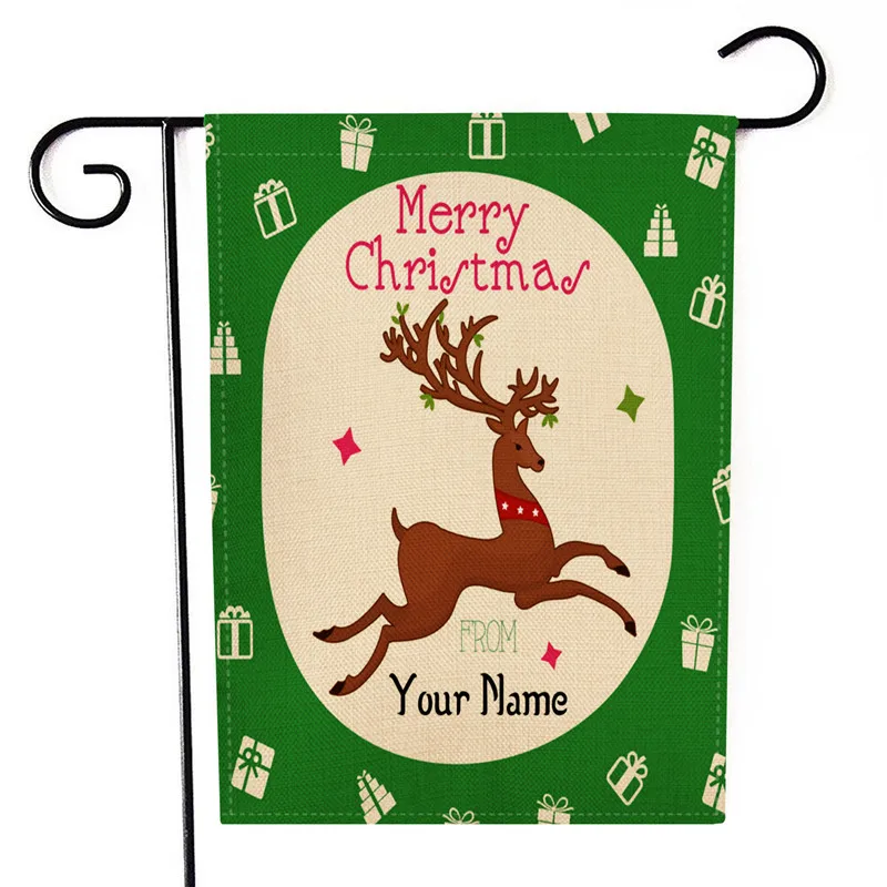 

Merry christmas garden flags Xmas Tree Burlap Yard Winter Flag Double Sided Printed With Truck Thanksgiving flags