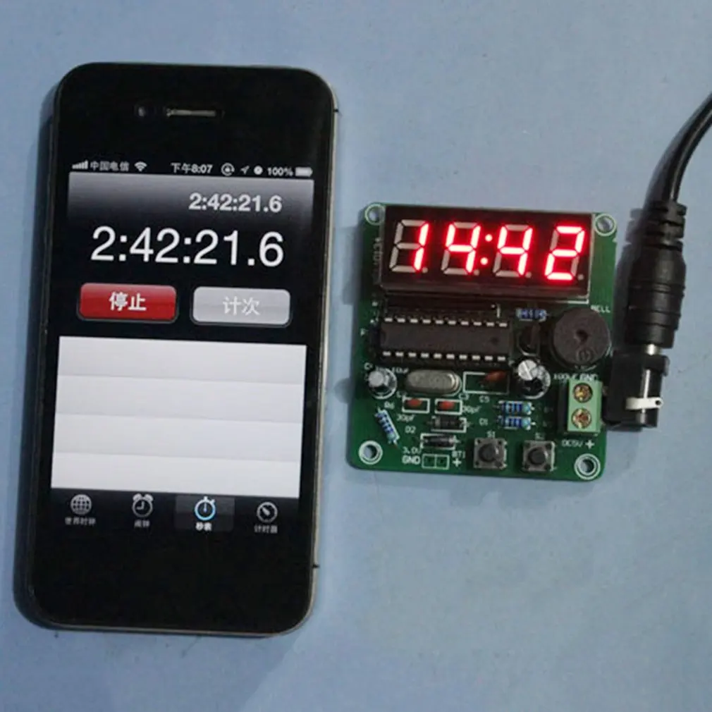 OUTAD 1 шт. C51 4 бит цифровые электронные часы набор для производства электроники DIY