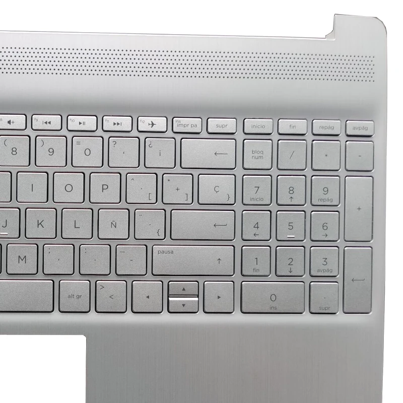 Online Teclado Español Para Ordenador Portátil, Cubierta Superior Con Reposamanos Para HP 15T-DY 15-EF 15S-EQ TPN-Q222 Silver SP, L60341-001