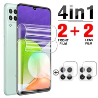 4-in-1 Hydrogel Film for Samsung Galaxy A22 Full TPU Screen Protector Film For Svmsung A12 M12 M62 F62 protective film not glass