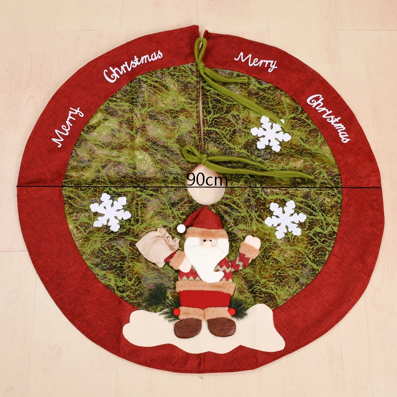 santa claus 265 Юбка для рождественской елки рождественские украшения для елки ковер для рождественской елки основа для Новогоднего декора Falda Arbol Navidad - Цвет: santa claus 265