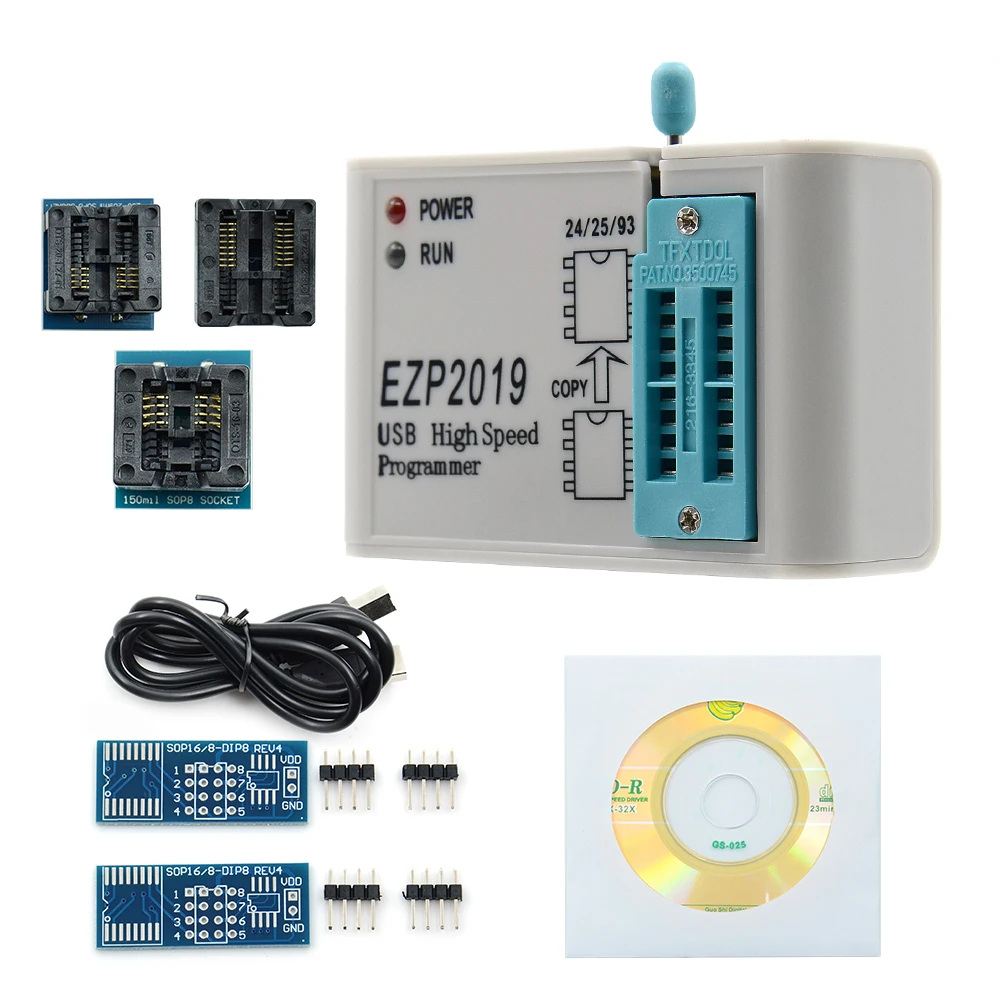 Высокоскоростной USB программатор EZP2019 + SPI EZP 2019 с поддержкой 24 25 93 EEPROM чип флэш BIOS 12