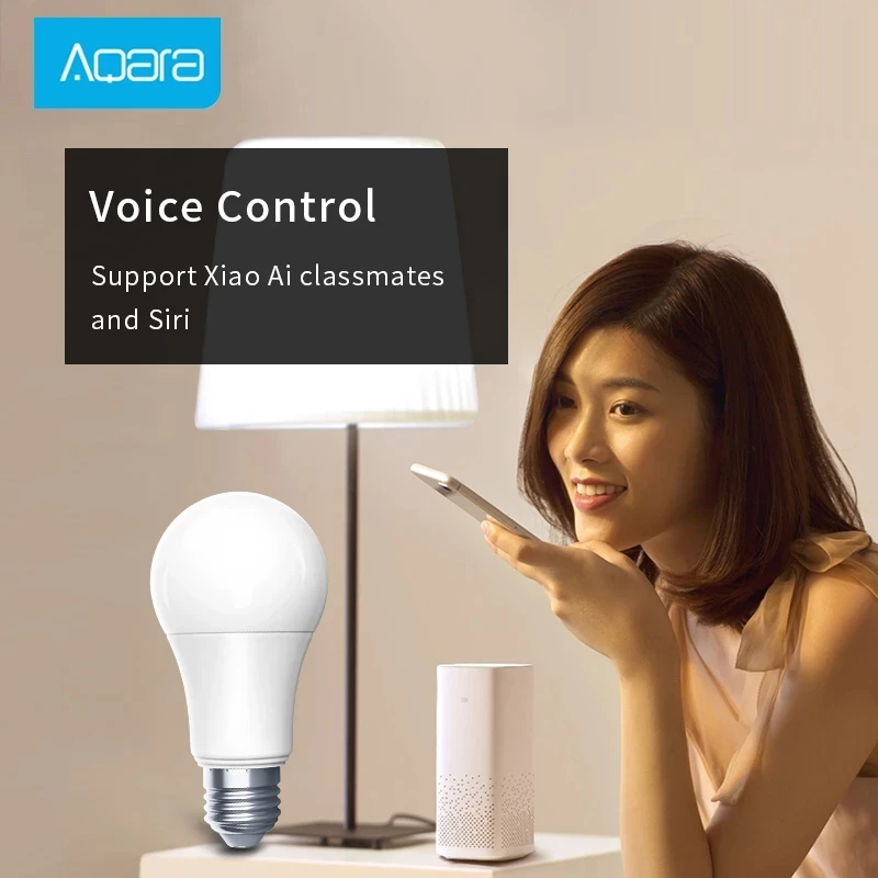 Aqara Smart LED Bulb Zigbee 9W E27 2700K-6500K White Color Remote Light For Mihome APP Apple HomeKit | Электроника