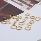 Разделенное кольцо из нержавеющей стали, сделано из соединителя сделай сам для изготовления ювелирных изделий, 50100200 штук, 4-10 мм