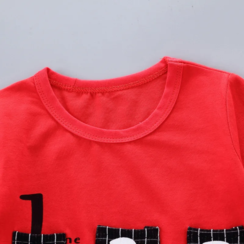 DIIMUU одежда для маленьких мальчиков и девочек летняя модная детская хлопковая