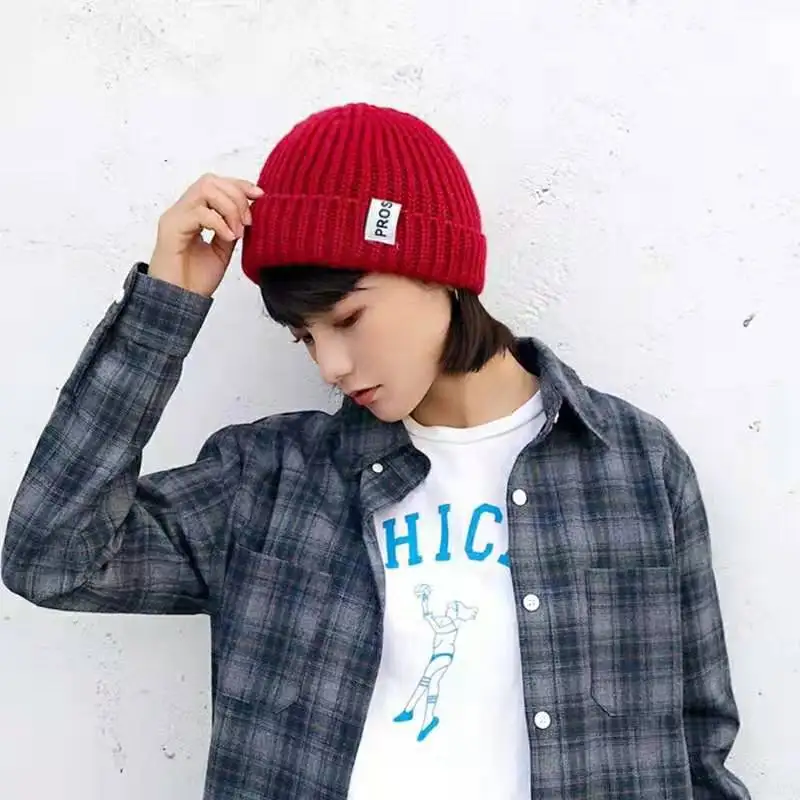 Fashion Thick Plush Windproof Women Knitted Winter Warm Soft Berets Hats Snapback Casual Outdoor Wool Caps lovers Beanies Hats