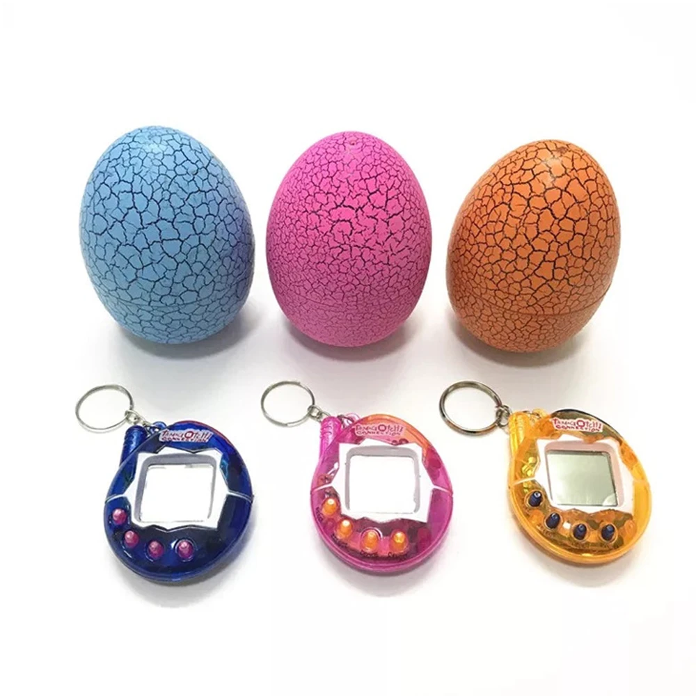 

2PCs Transparent Tamagotchi Electronic Pets 90S Nostalgic 49 In One Virtual Cyber Toy Robot Dog