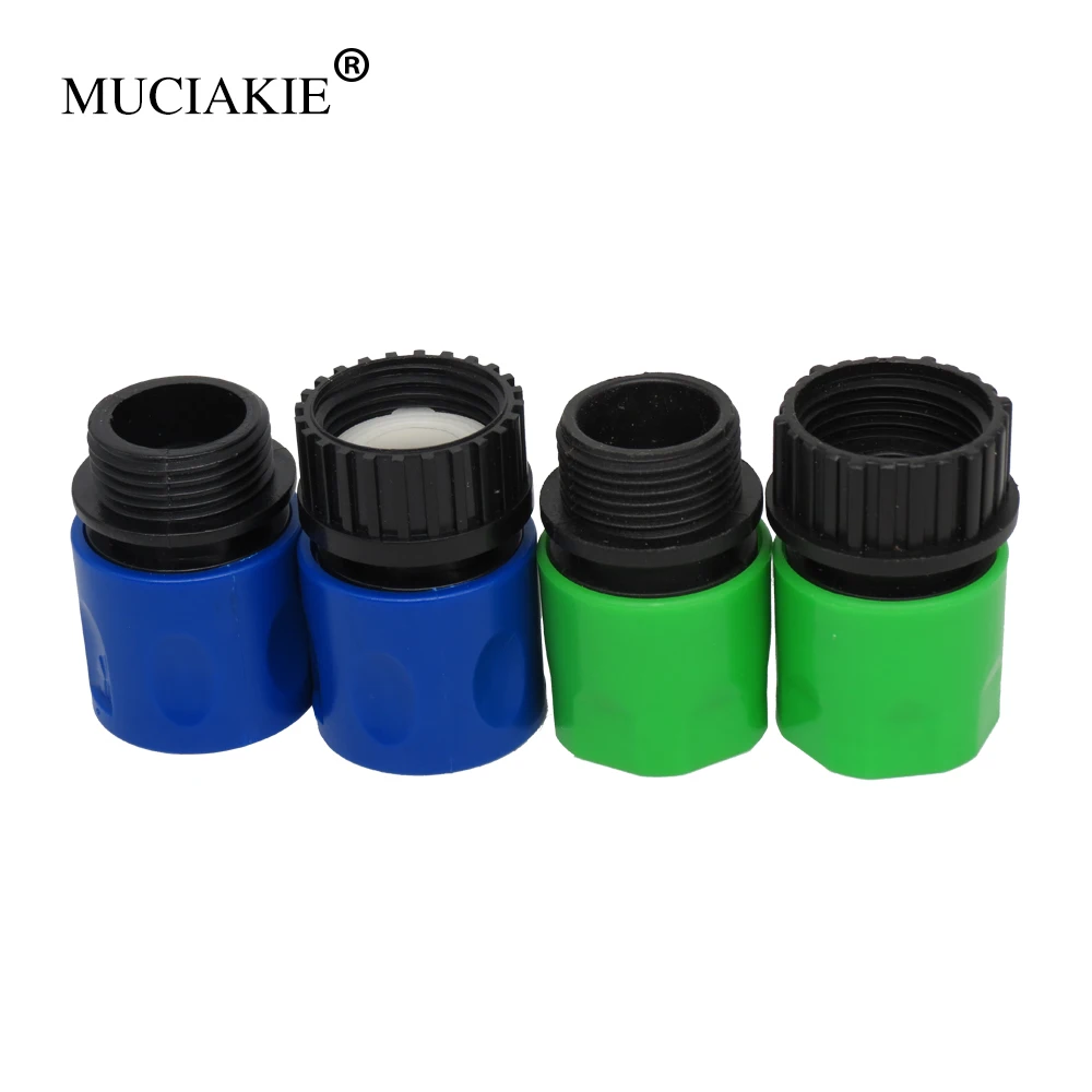 

MUCIAKIE 1 set of Male Female Hose Connector from Quick Adaptor to 3/4'' Hose Thread Connector Garden Quick Coupling Irrigation