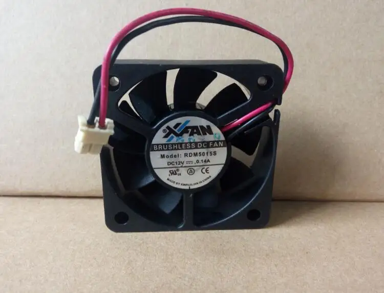 

Original xfan rdm5015s DC12V 0.14a 50 * 50 * 15mm two-wire DVD player cooling fan