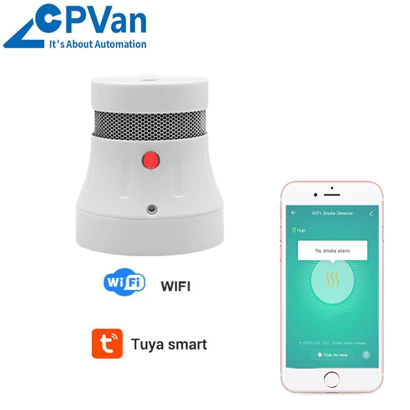 CPVan 4/6 шт. WiFi детектор дыма пожарная сигнализация приложение Smart Life управление