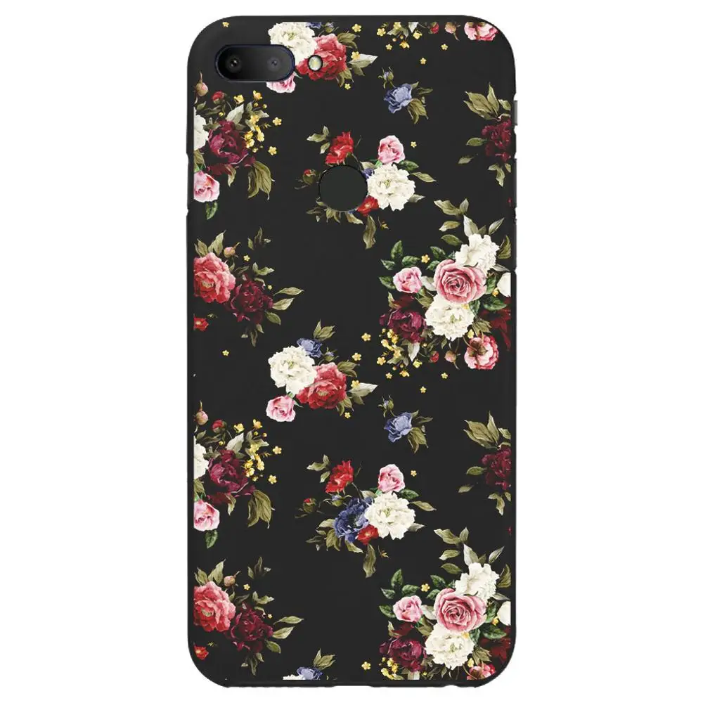 Flower Soft Silicon Case For Alcatel 1S 2019 Cases 5024D Anti-Knock Protective Housing Back Shell Bumper Bag |