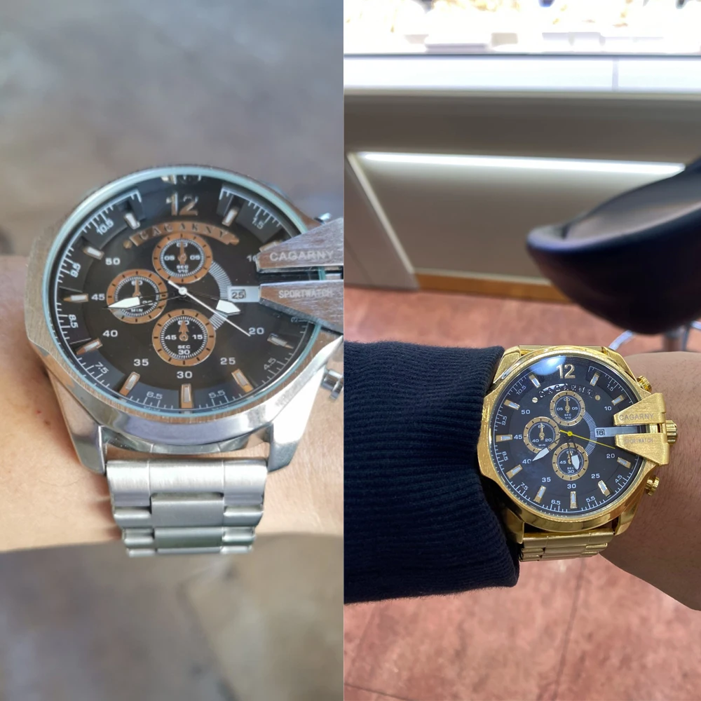 

Mens Watches Top Brand Luxury Gold Steel Quartz Watch Men Casual Male Wrist Watch Military Relogio Masculino Dropship