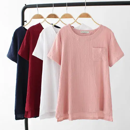 

2020 Women white Short Sleeve Shirt Top Garment