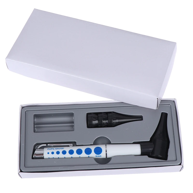 Otoscope Pen light Ear Care Tool Cleaner Diagnostic Earpicks Flashlight / Magnifying Glass Len 4 Glimpse LED Lamp Health | Красота и