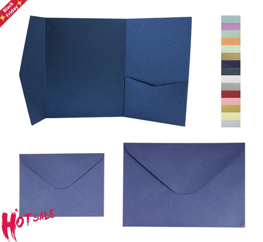

Many colors 25pcs/lot signature pocket envelop with matching envelop set free shipping