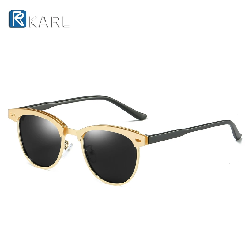 Солнцезащитные очки Мужские поляризационные в полуоправе роскошные