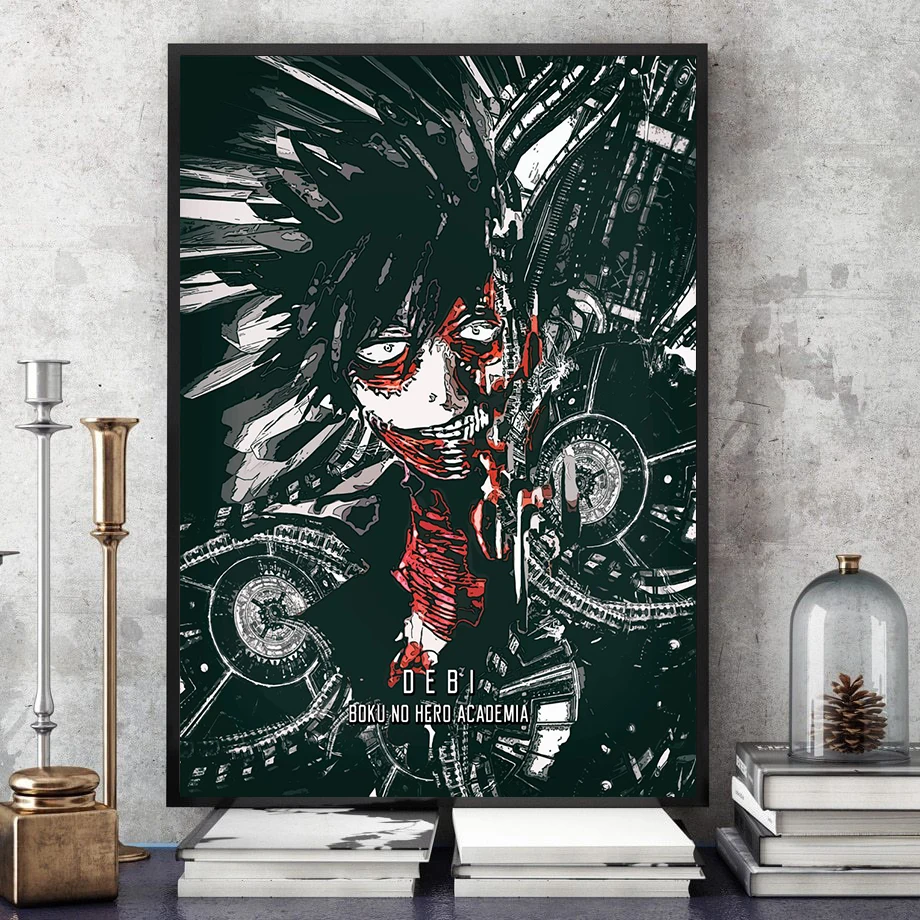 

Nordic Canvas Hero College Anime Dabi Boku No Hero HD Print Picture Posters Wall Art Painting Modern Living Room Home Decor