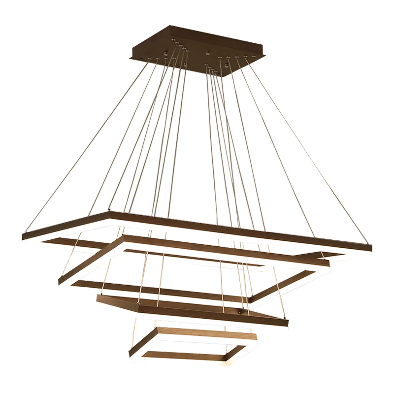 

Nordic Style Square Shape Acrylic LED Chandelier Lighting Modern Design LED Pendant Light For Home