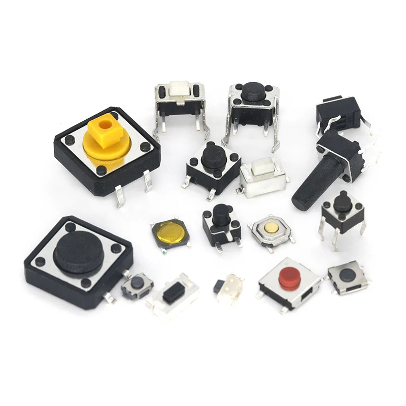 250PCS 25 Types X10 PCS Tactile Push Button Touch Switch Remote Keys Microswitch Hot Sale | Электроника
