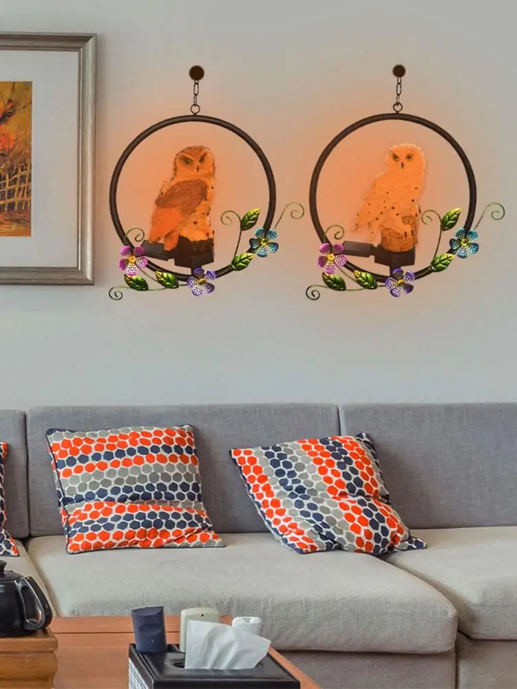 New LED Solar Light Owl Resin Easy To Install Waterproof Hang For Garden Lawn | Лампы и освещение