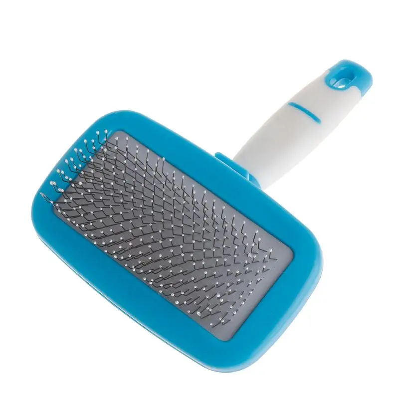 

Grip Handle Dog Cat Hair Brush Pin Fur Grooming Trimmer out