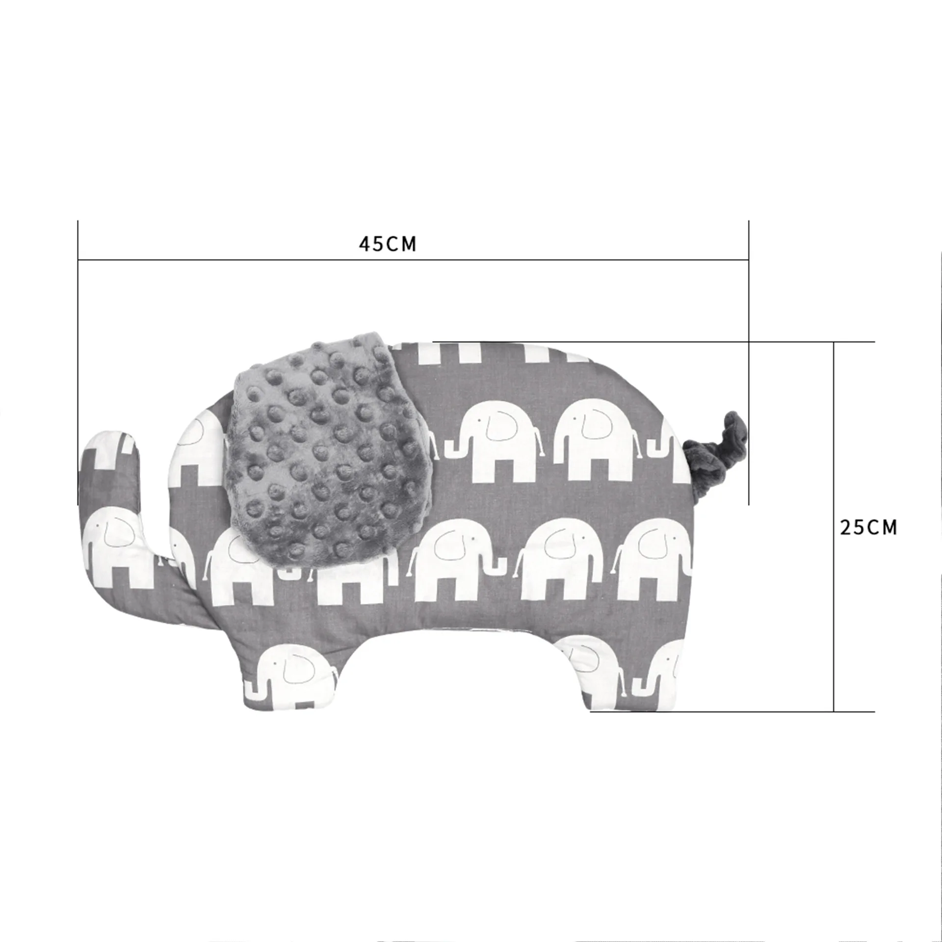 

New product baby pillow thickening creative elephant shape newborn pillow baby sleep pillow wholesale