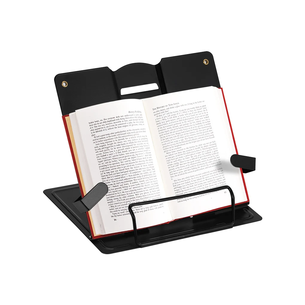 

Adjustable Metal Book Stand Portable Reading Book Holder Support Document Shelf Bookstand Tablet Music Score Recipe Stand