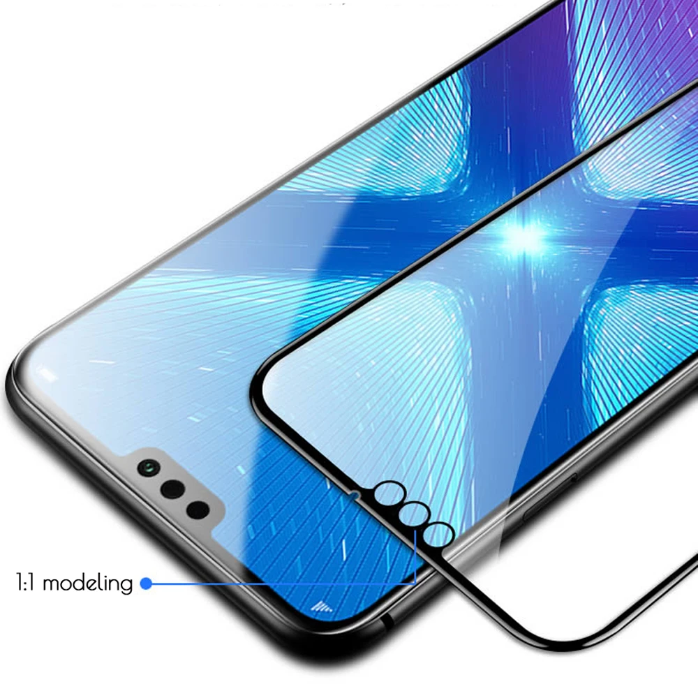 Для Honor 8X8 X Max закаленное стекло на весь экран Защитное стекло для huawei Honor 8C 8 C Защитная крышка для экрана защитное стекло Fil