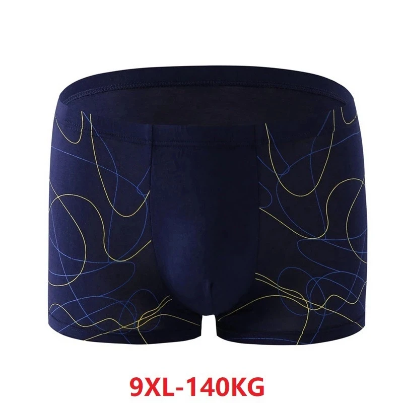 

Men Summer Plus Size Big Boxer Print Geometry 9XL Underwear Cotton Modal Elasticity Large Size 7XL 8XL Calzoncillos Boxer shorts
