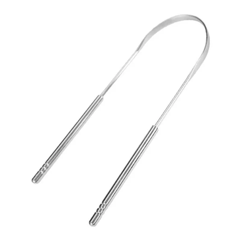 Зубная щетка для гигиены полости рта скребок языка из нержавеющей стали с