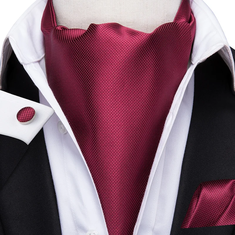 Мужской винтажный Красный Фиолетовый Свадебный формальный шейный платок AS 1012