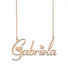 Персонализированные Габриэла имя ожерелье чокер для женщин девушек на заказ именная табличка День рождения Свадьба рождественские дни матери подарок