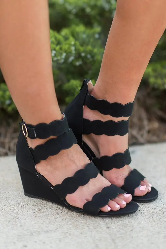 Женские босоножки на танкетке Повседневные летние сандалии-гладиаторы