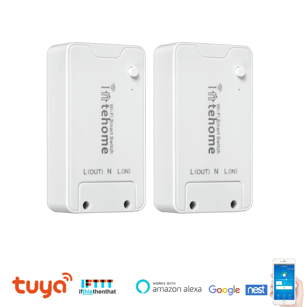 1/2/5/10 шт умный переключатель Wi-Fi розетка таймер реле 16A Беспроводной дистанционного Управление модуль автоматизации для IFTTT Alexa Google Home
