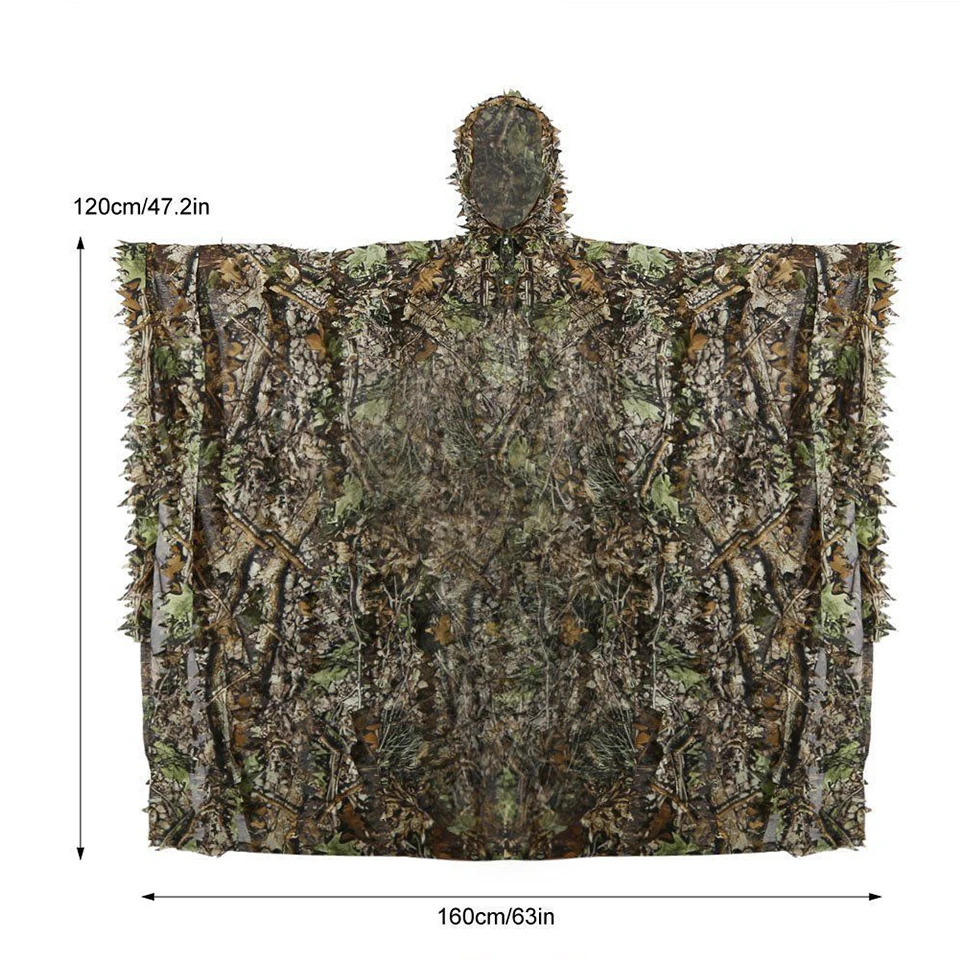 

2019 New 3D maple leaf Bionic Ghillie Suits Yowie Hunting Clothes Sniper Birdwatch Airsoft Camouflage Clothing