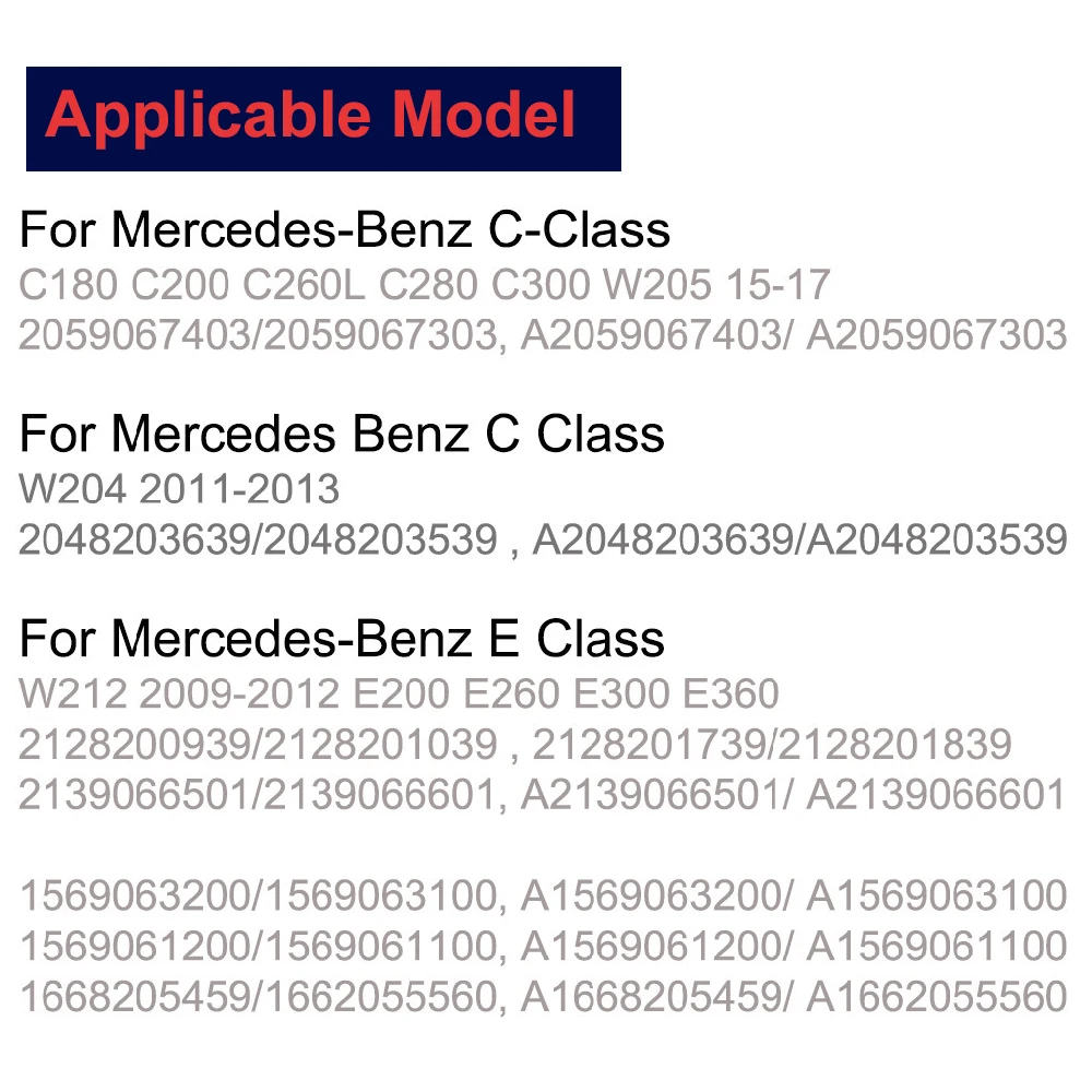 Новый стеклянный светильник 2 шт. для Mercedes Benz W205 W204 W212 W213 | Автомобили и мотоциклы